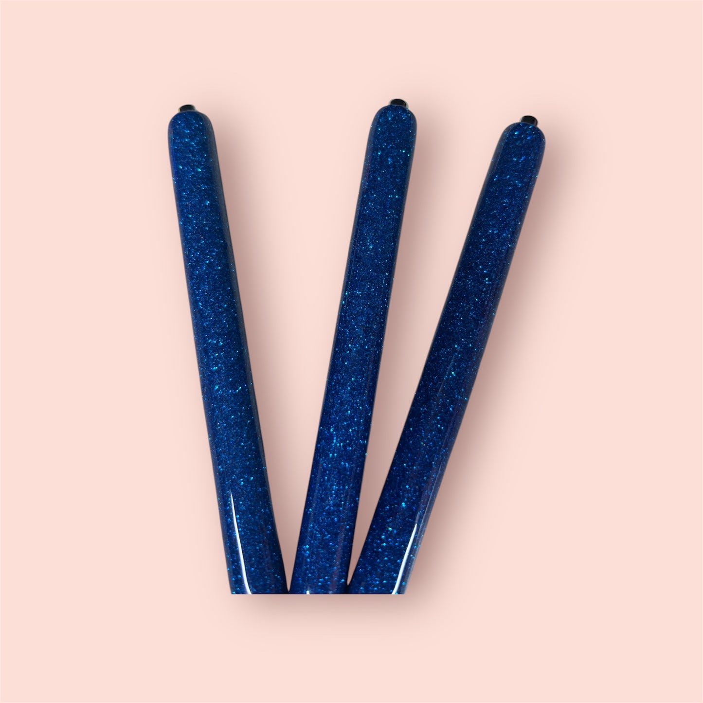 Blue Glitter Ball Point Pen