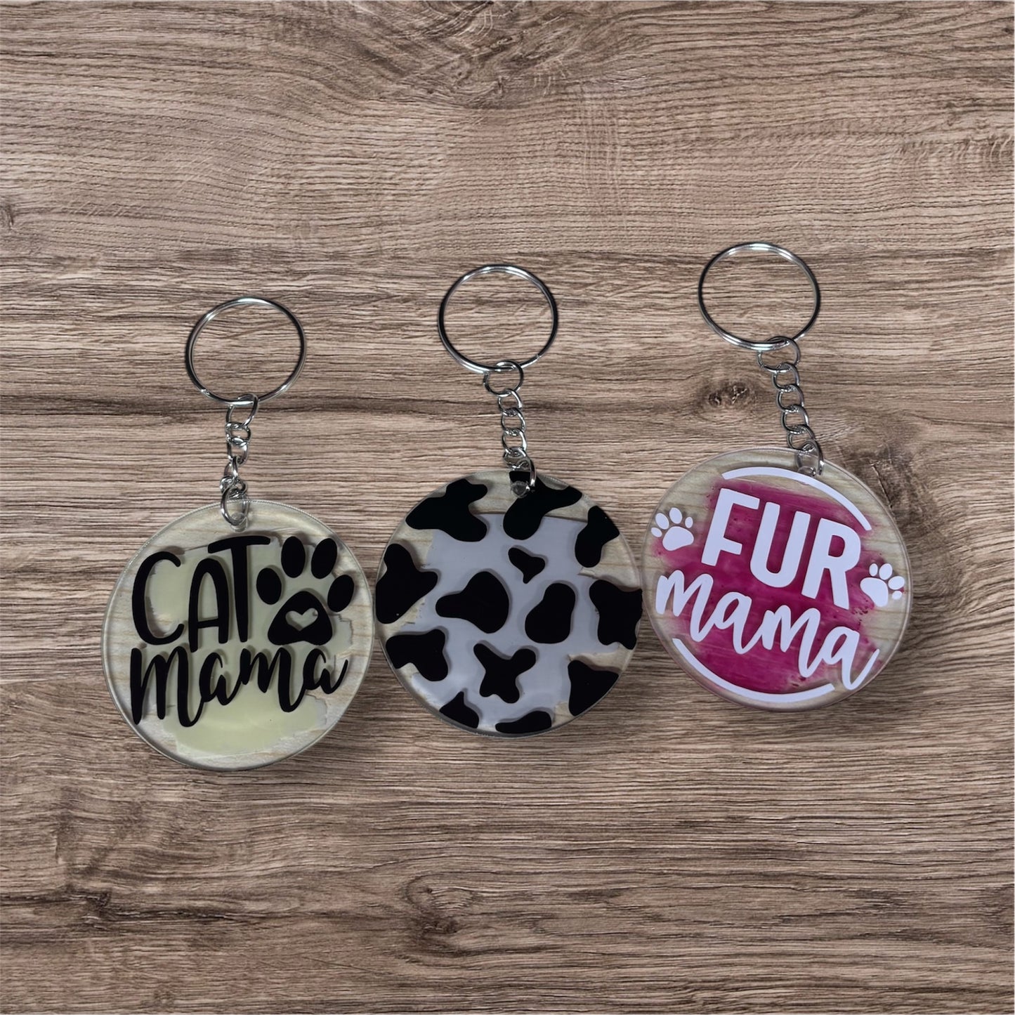 Fur Mama Acrylic Keychain