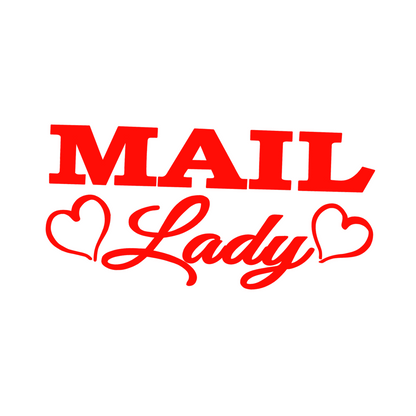 Mail Lady Car Decal