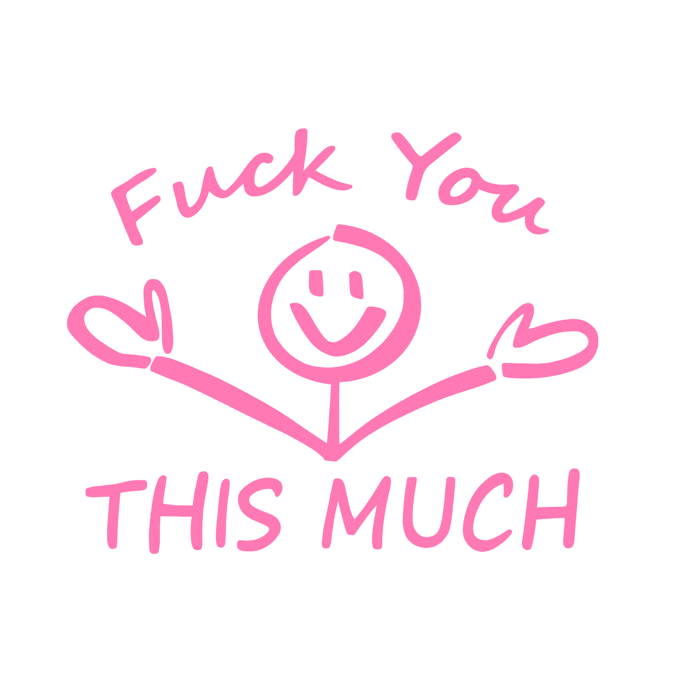 F You This Much Car Decal