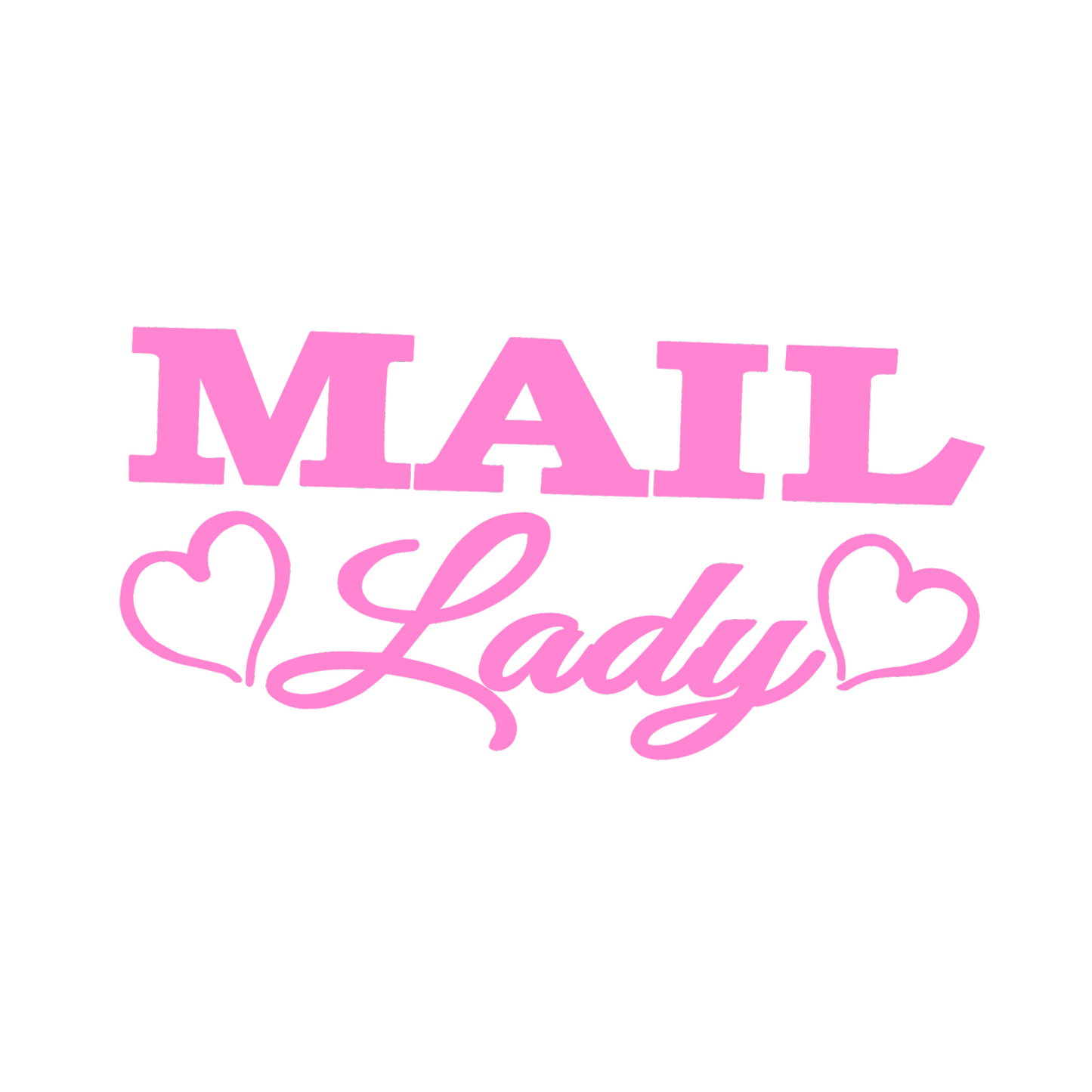 Mail Lady Car Decal