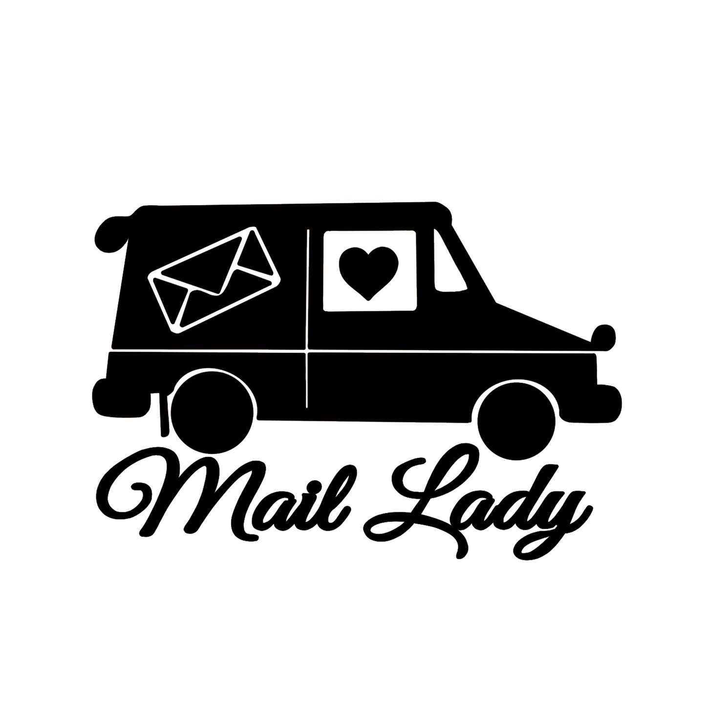 Mail Lady Truck Car Decal