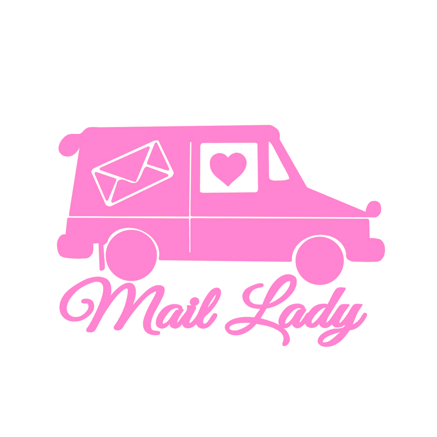 Mail Lady Truck Car Decal