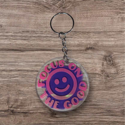 Focus On The Good Keychain