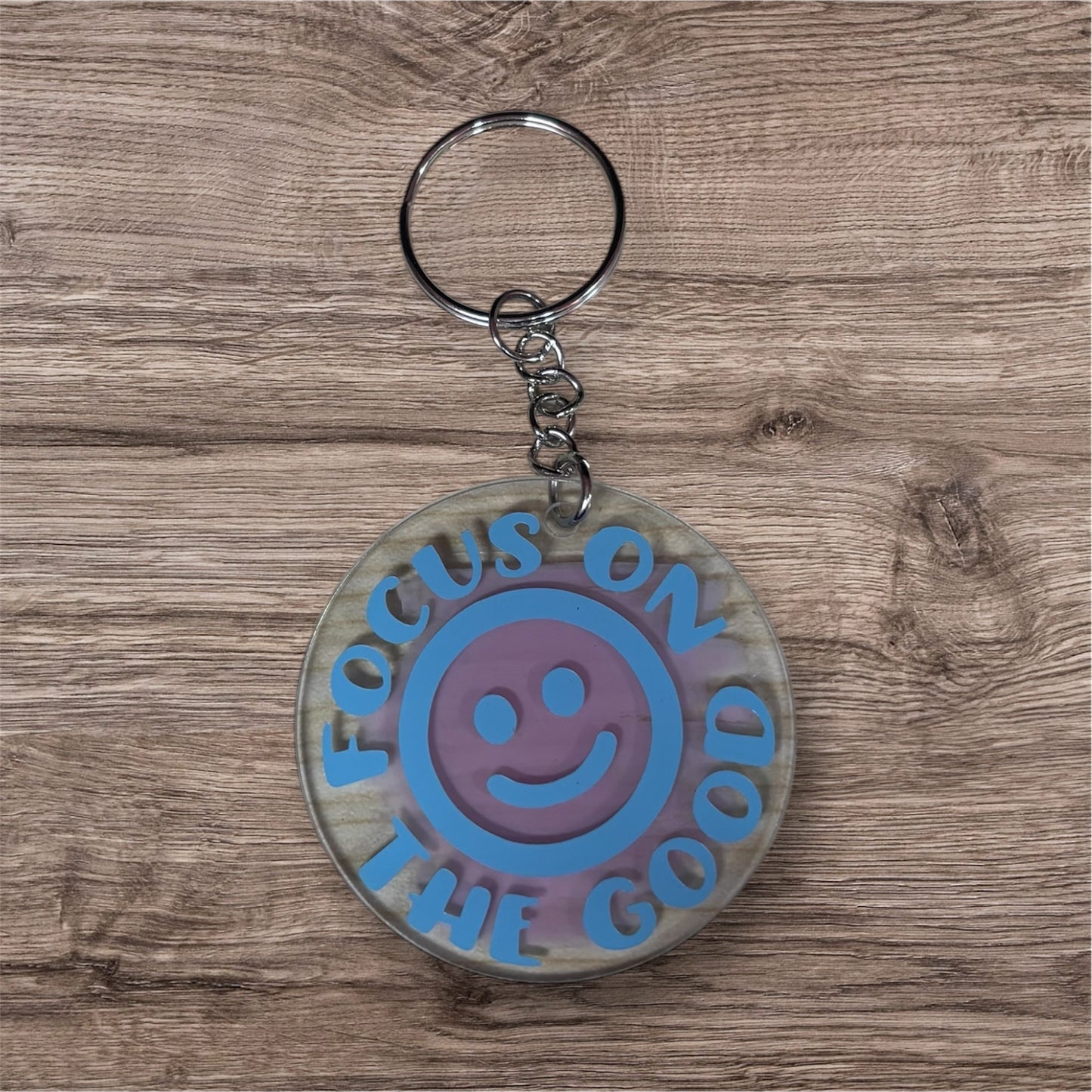 Focus On The Good Keychain