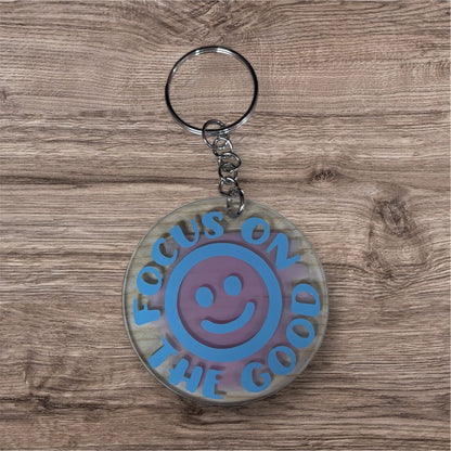 Focus On The Good Keychain