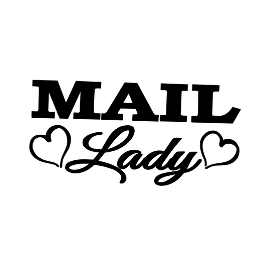 Mail Lady Car Decal