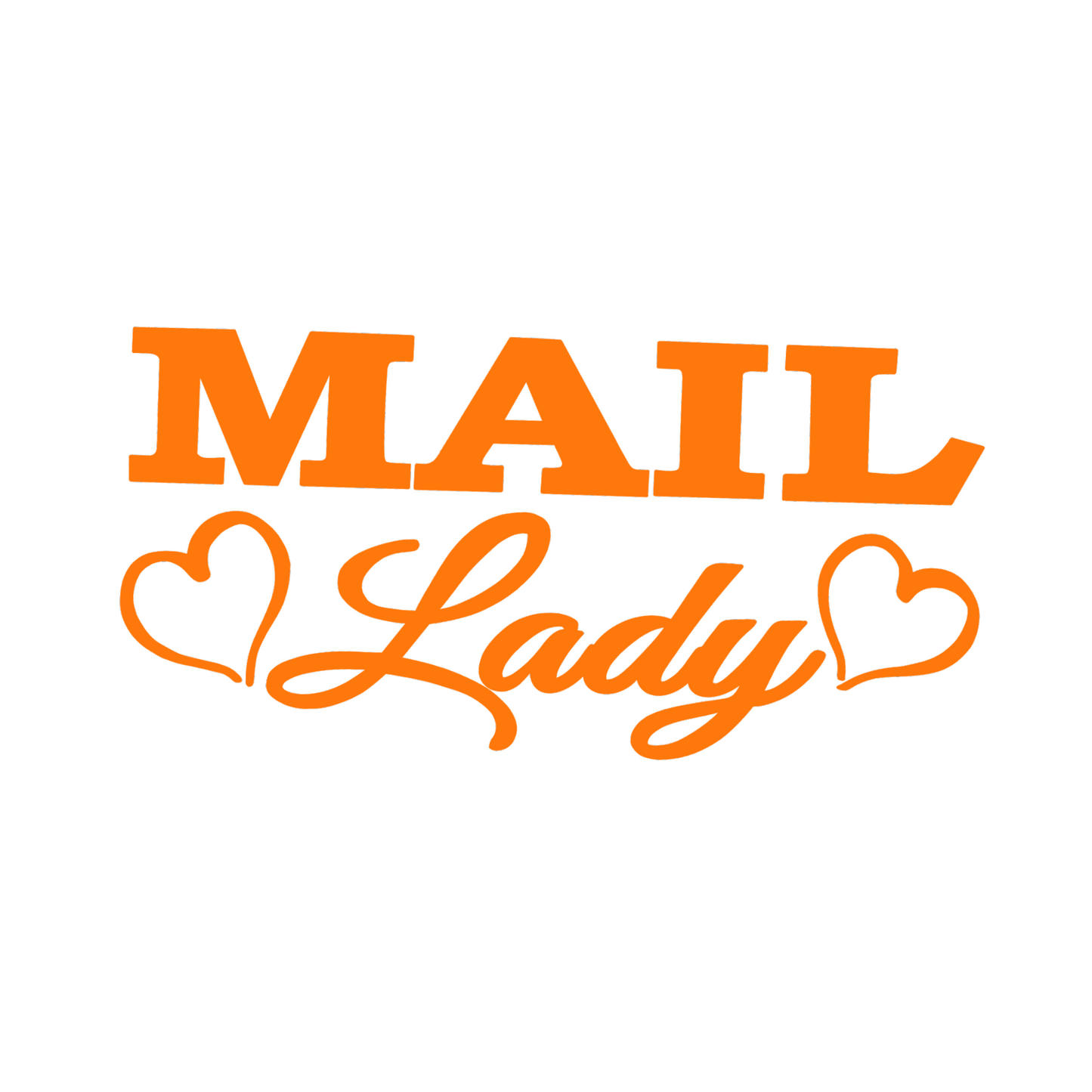 Mail Lady Car Decal