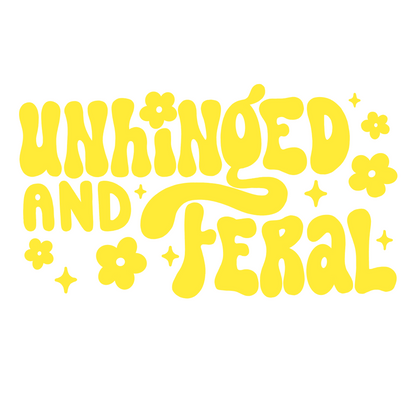 Unhinged & Feral Car Decal
