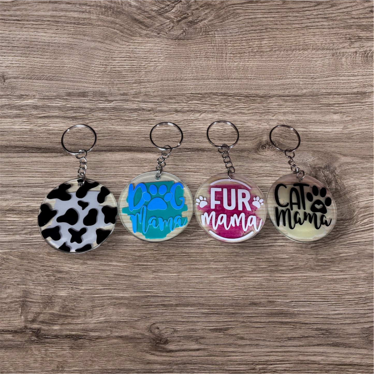 Fur Mama Acrylic Keychain