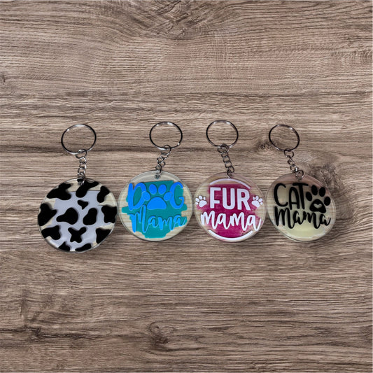 Fur Mama Acrylic Keychain