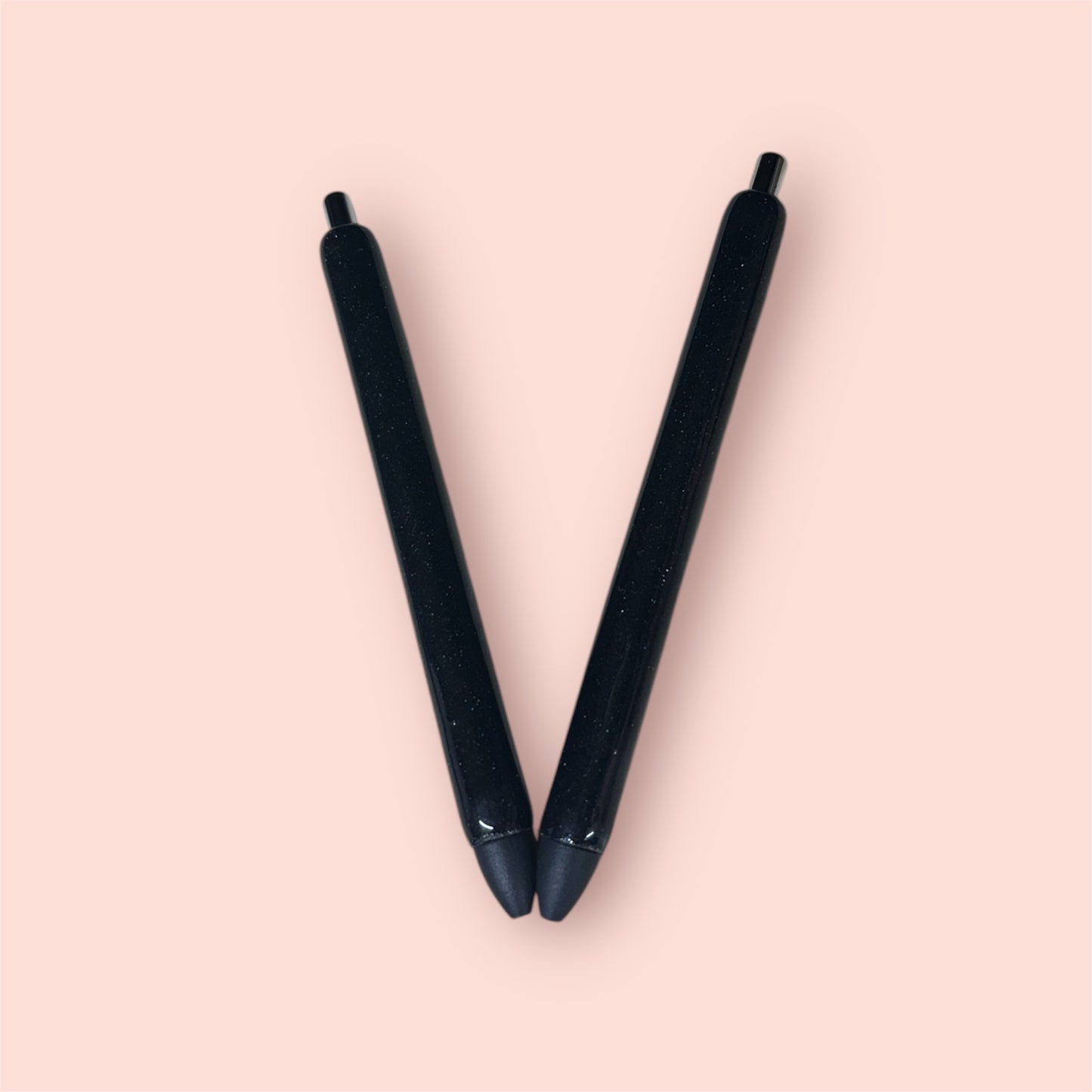 Black Glitter Ball Point Pen