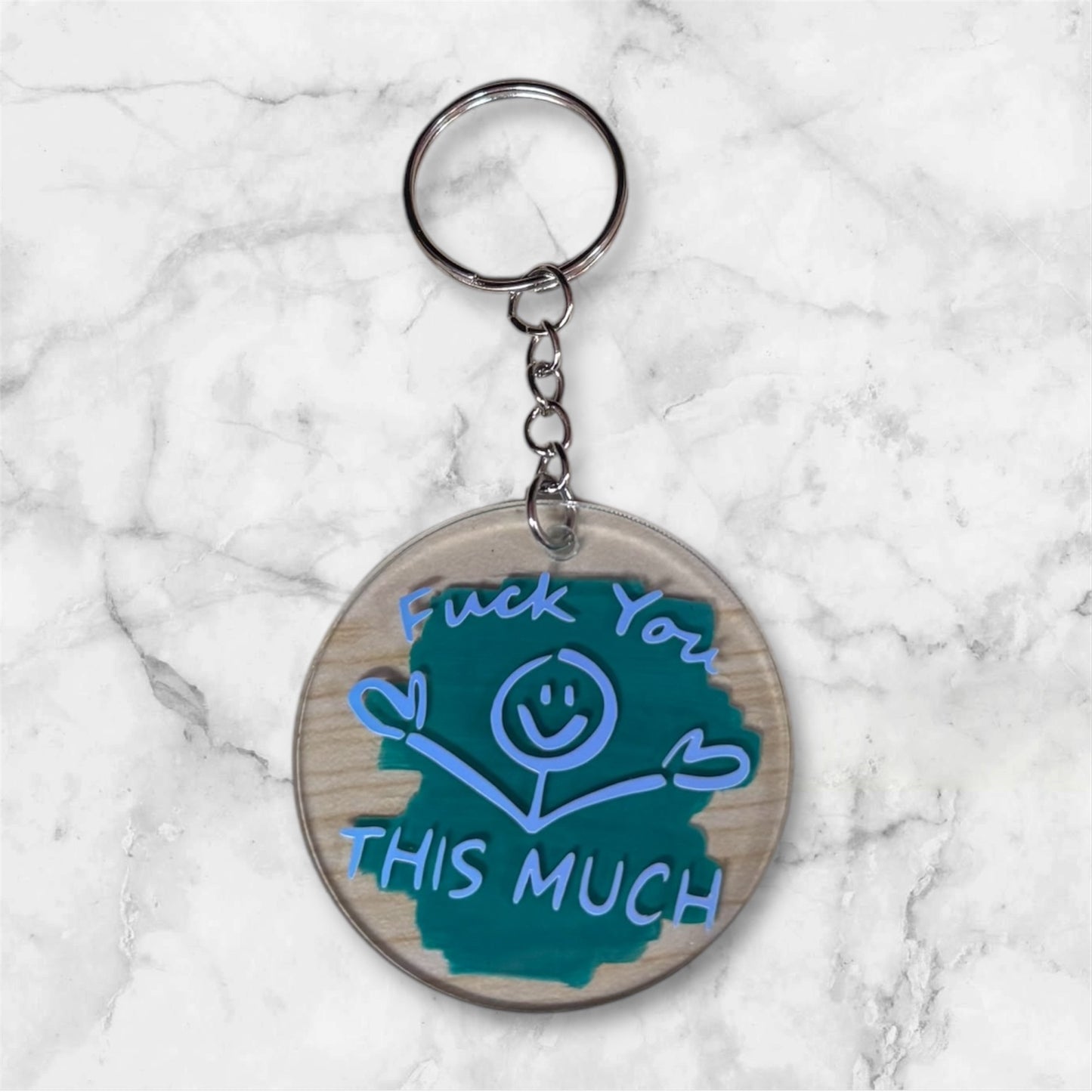 F You This Much Keychain