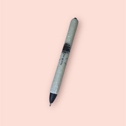 Back the Blue Glitter Ink Pen