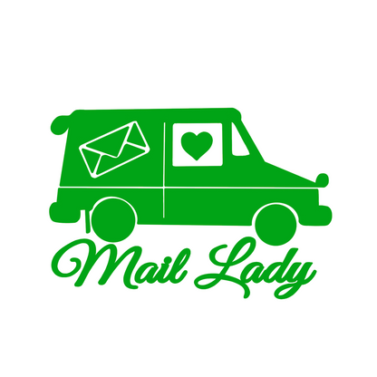 Mail Lady Truck Car Decal