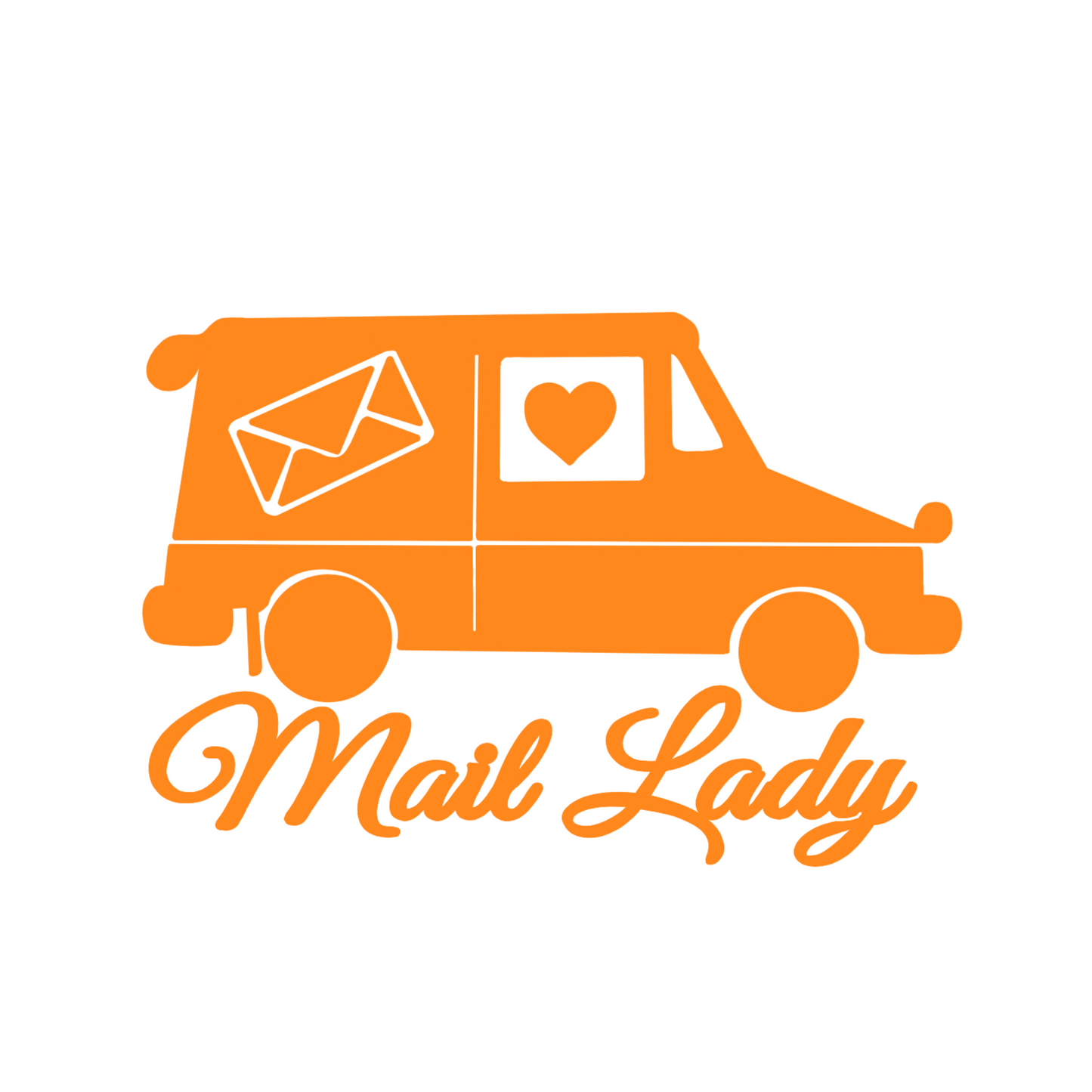 Mail Lady Truck Car Decal