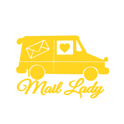 Mail Lady Truck Car Decal