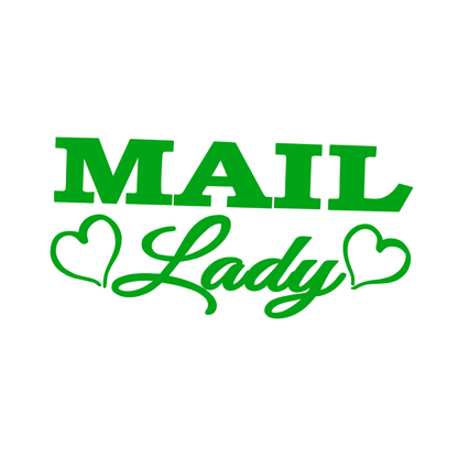 Mail Lady Car Decal