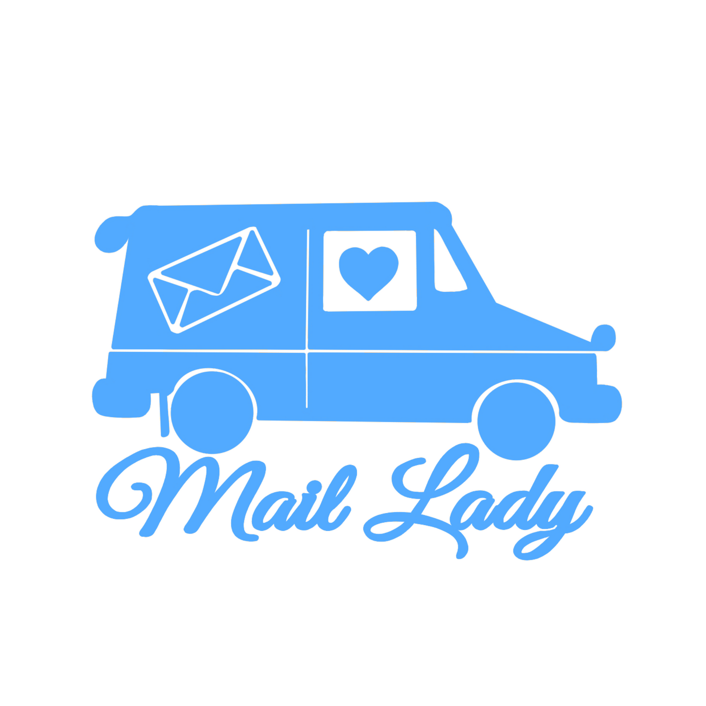 Mail Lady Truck Car Decal