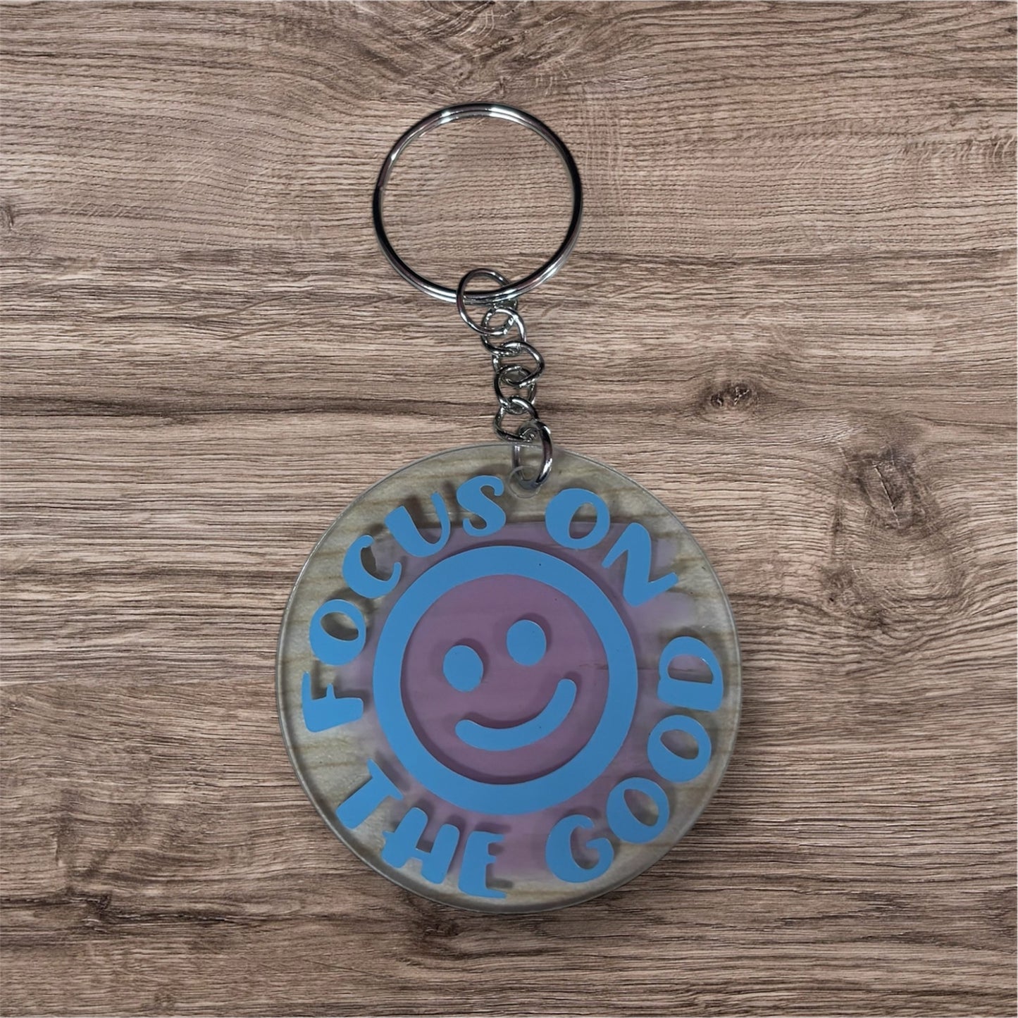 Focus On The Good Keychain