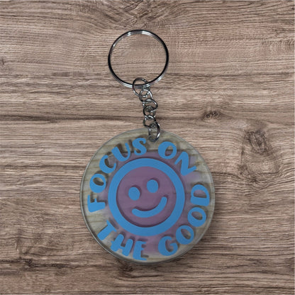 Focus On The Good Keychain
