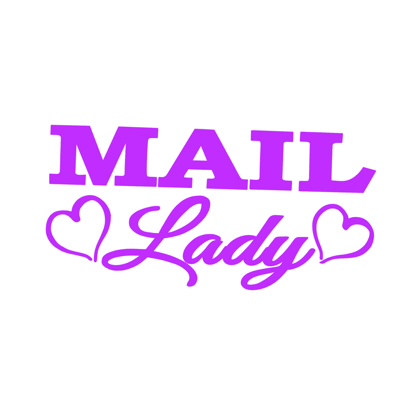 Mail Lady Car Decal