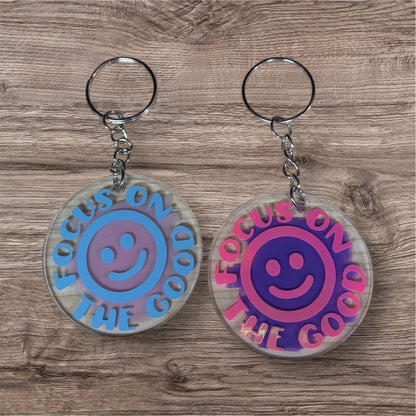 Focus On The Good Keychain