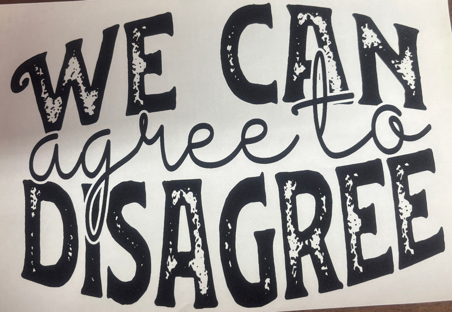 Agree To Disagree Transfer