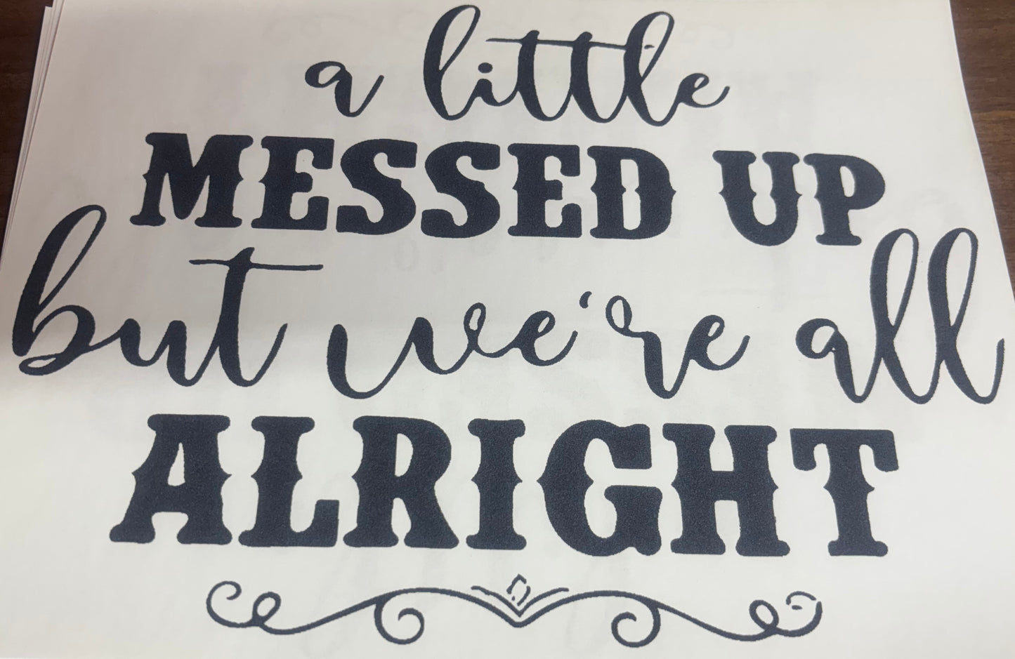 A Little Messed Up Transfer