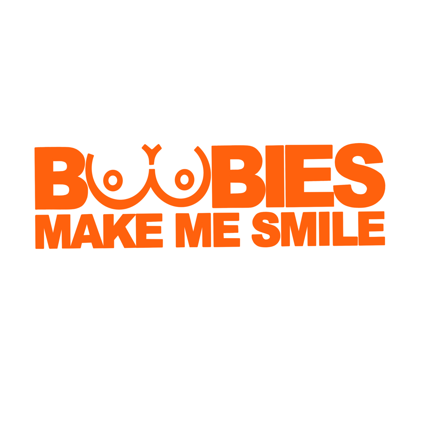 Boobies make me car decal